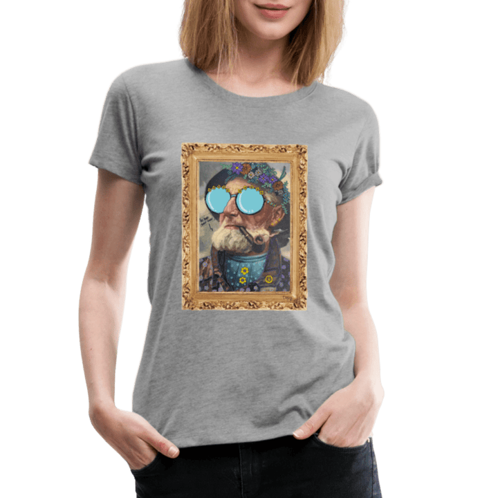 Hippie Hans - Premium Dame T-shirt - Dame premium T-shirt - grå meleret - Dajlig