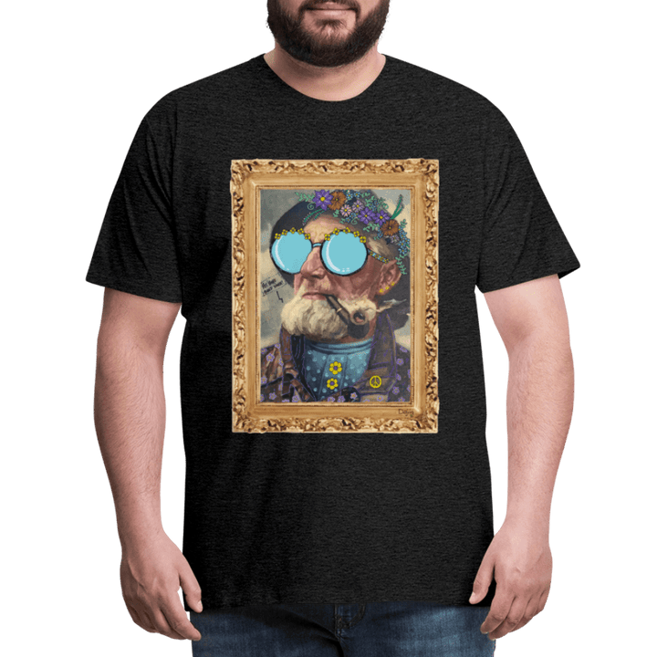 Hippie Hans - Premium Herre T-shirt - Herre premium T-shirt - charcoal - Dajlig.dk