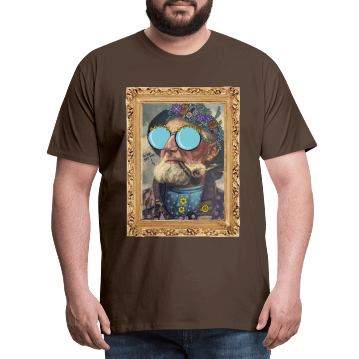 Hippie Hans - Premium Herre T-shirt - Herre premium T-shirt - gråbrun - Dajlig.dk