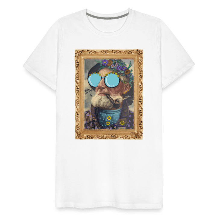 Hippie Hans - Premium Herre T-shirt - Herre premium T-shirt - hvid - Dajlig.dk