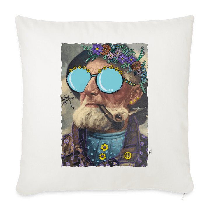 Hippie Hans - Sofapude betræk - Pudebetræk 45 x 45 cm - naturhvid - Dajlig
