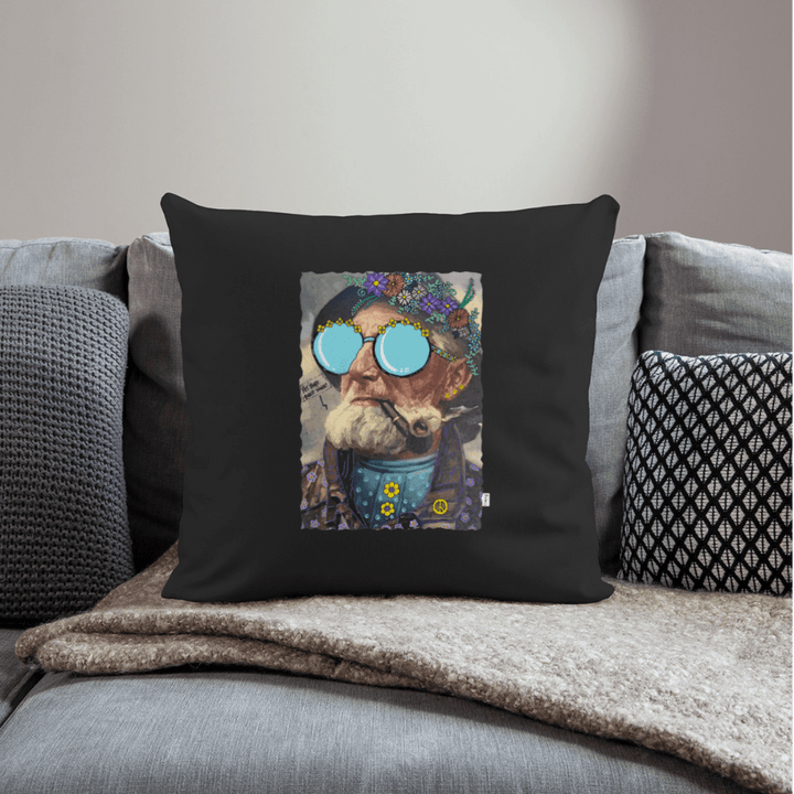 Hippie Hans - Sofapude betræk - Pudebetræk 45 x 45 cm - sort - Dajlig