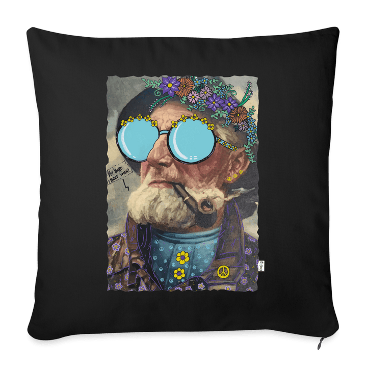 Hippie Hans - Sofapude betræk - Pudebetræk 45 x 45 cm - sort - Dajlig
