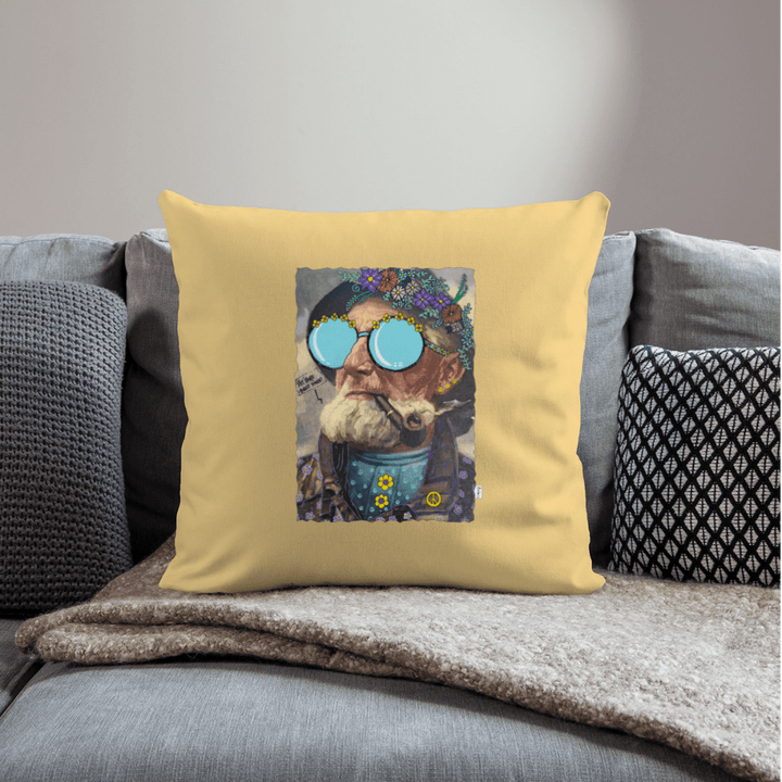Hippie Hans - Sofapude betræk - Pudebetræk 45 x 45 cm - støvet gul - Dajlig