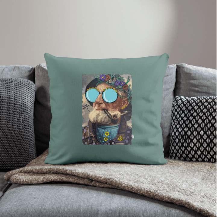 Hippie Hans - Sofapude - Sofapude med fyld 44 x 44 cm - grangrøn - Dajlig