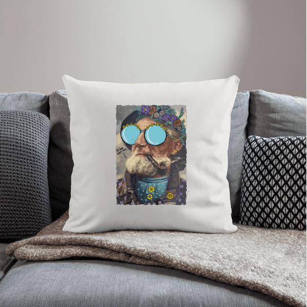 Hippie Hans - Sofapude - Sofapude med fyld 44 x 44 cm - naturhvid - Dajlig