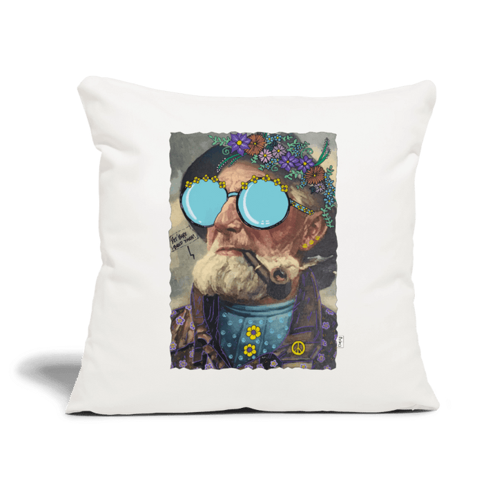 Hippie Hans - Sofapude - Sofapude med fyld 44 x 44 cm - naturhvid - Dajlig