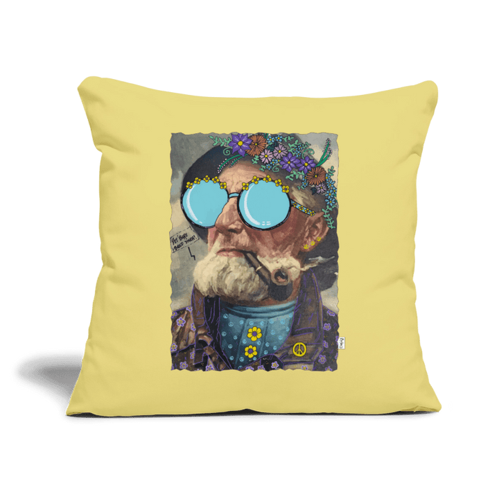 Hippie Hans - Sofapude - Sofapude med fyld 44 x 44 cm - støvet gul - Dajlig