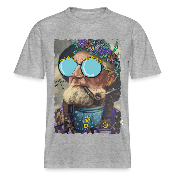 Hippie Hans - Unisex T-shirt - Stanley/Stella Relaxed Fit økologisk unisex - T-shirt Sparker - grå meleret - Dajlig