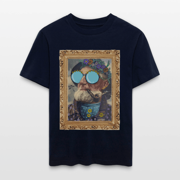 Hippie Hans - Unisex T-shirt - Stanley/Stella Relaxed Fit økologisk unisex - T-shirt Sparker - navy - Dajlig.dk