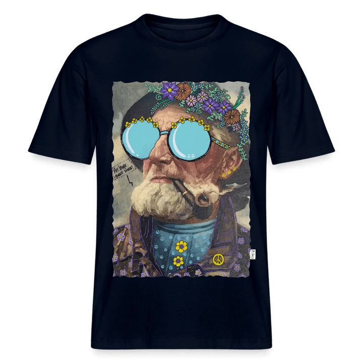 Hippie Hans - Unisex T-shirt - Stanley/Stella Relaxed Fit økologisk unisex - T-shirt Sparker - navy - Dajlig