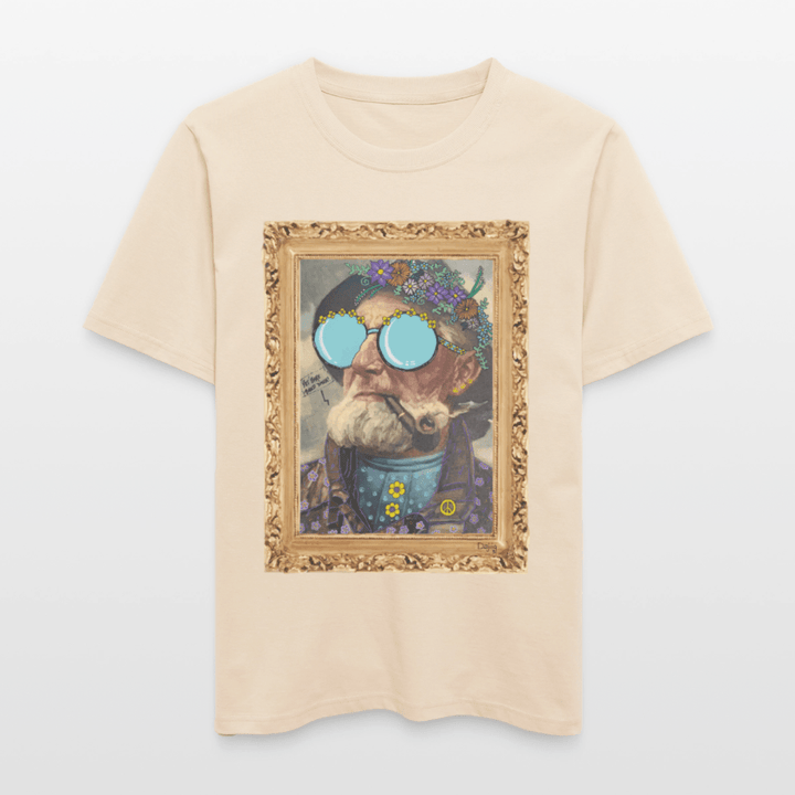 Hippie Hans - Unisex T-shirt - Stanley/Stella Relaxed Fit økologisk unisex - T-shirt Sparker - råhvid - Dajlig.dk