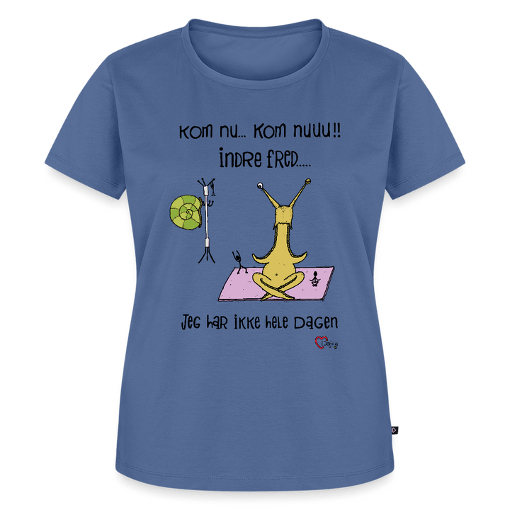 Indre Fred Snegl - Eksklusiv Dame T-shirt - Dame premium T-shirt - dueblå - Dajlig