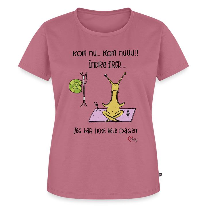 Indre Fred Snegl - Eksklusiv Dame T-shirt - Dame premium T-shirt - mauve - Dajlig