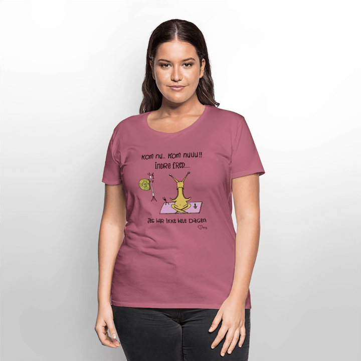 Indre Fred Snegl - Eksklusiv Dame T-shirt - Dame premium T-shirt - mauve - Dajlig