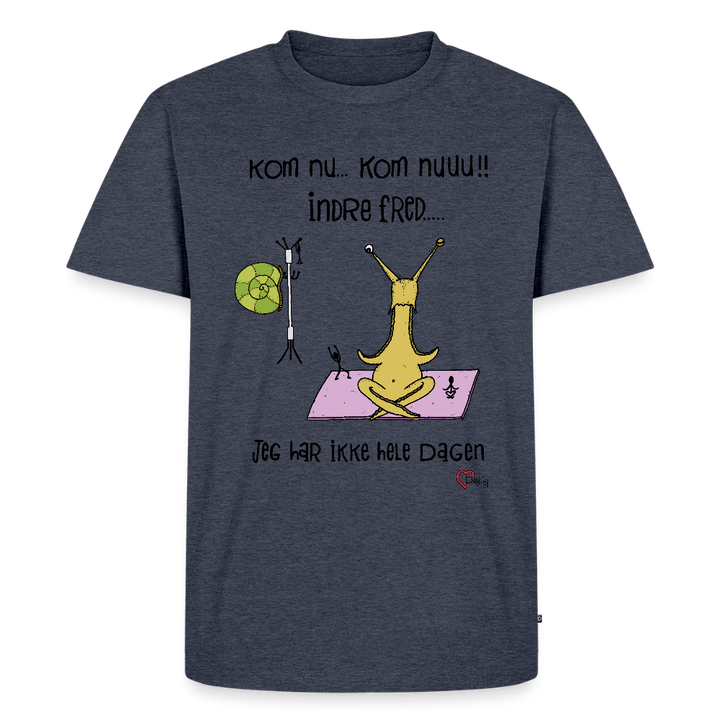 Indre Fred Snegl - Eksklusiv Herre T-shirt - Herre premium T-shirt - jeansblå - Dajlig