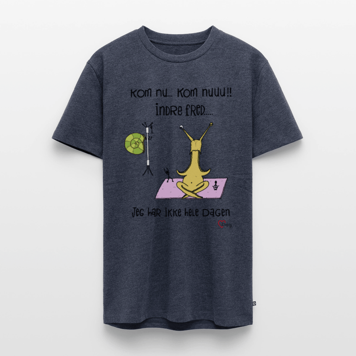 Indre Fred Snegl - Eksklusiv Herre T-shirt - Herre premium T-shirt - jeansblå - Dajlig