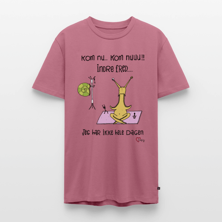 Indre Fred Snegl - Eksklusiv Herre T-shirt - Herre premium T-shirt - mauve - Dajlig