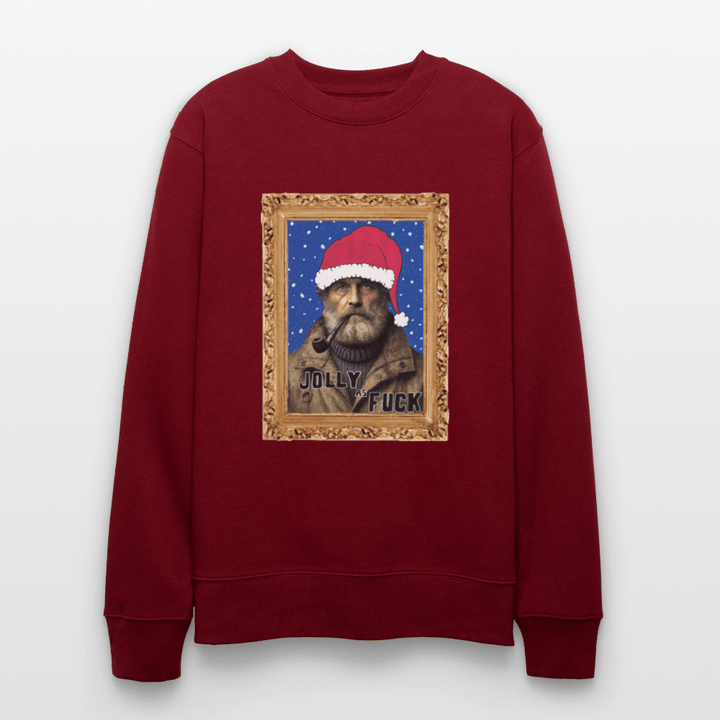 Jolly Joe - Kraftig Unisex Sweatshirt - Stanley/Stella økologisk unisex - sweatshirt CHANGER - burgunder - rød - Dajlig