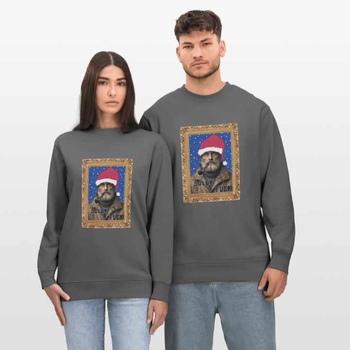 Jolly Joe - Kraftig Unisex Sweatshirt - Stanley/Stella økologisk unisex - sweatshirt CHANGER - burgunder - rød - Dajlig