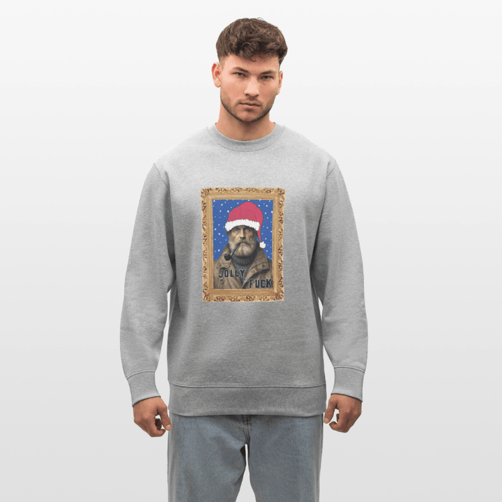 Jolly Joe - Kraftig Unisex Sweatshirt - Stanley/Stella økologisk unisex - sweatshirt CHANGER - grå meleret - Dajlig