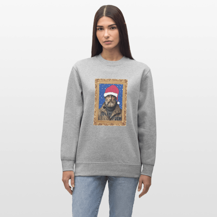 Jolly Joe - Kraftig Unisex Sweatshirt - Stanley/Stella økologisk unisex - sweatshirt CHANGER - grå meleret - Dajlig