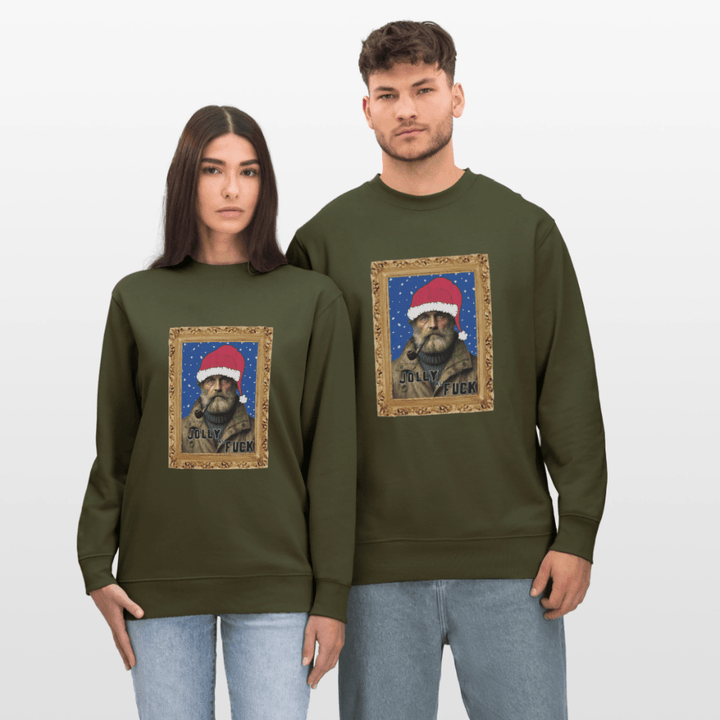 Jolly Joe - Kraftig Unisex Sweatshirt - Stanley/Stella økologisk unisex - sweatshirt CHANGER - khaki - Dajlig