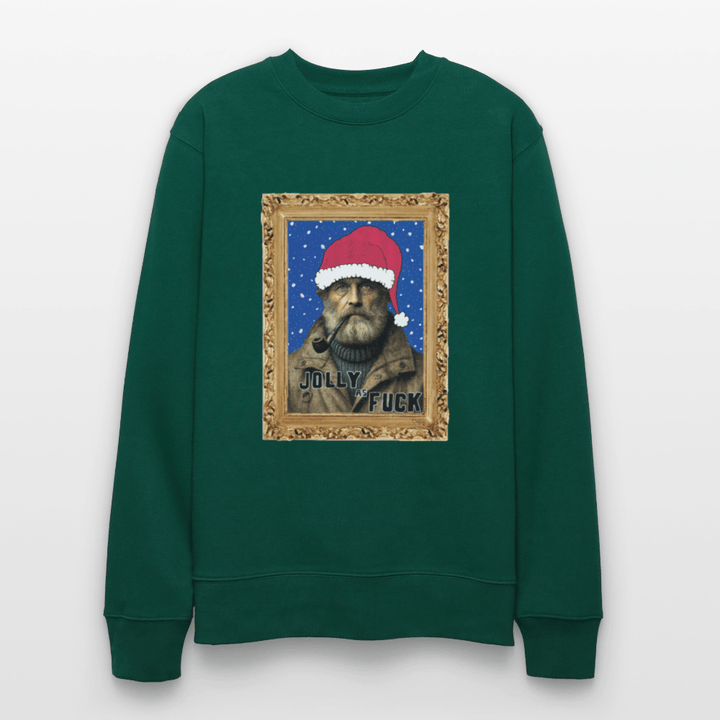 Jolly Joe - Kraftig Unisex Sweatshirt - Stanley/Stella økologisk unisex - sweatshirt CHANGER - skovgrøn - Dajlig