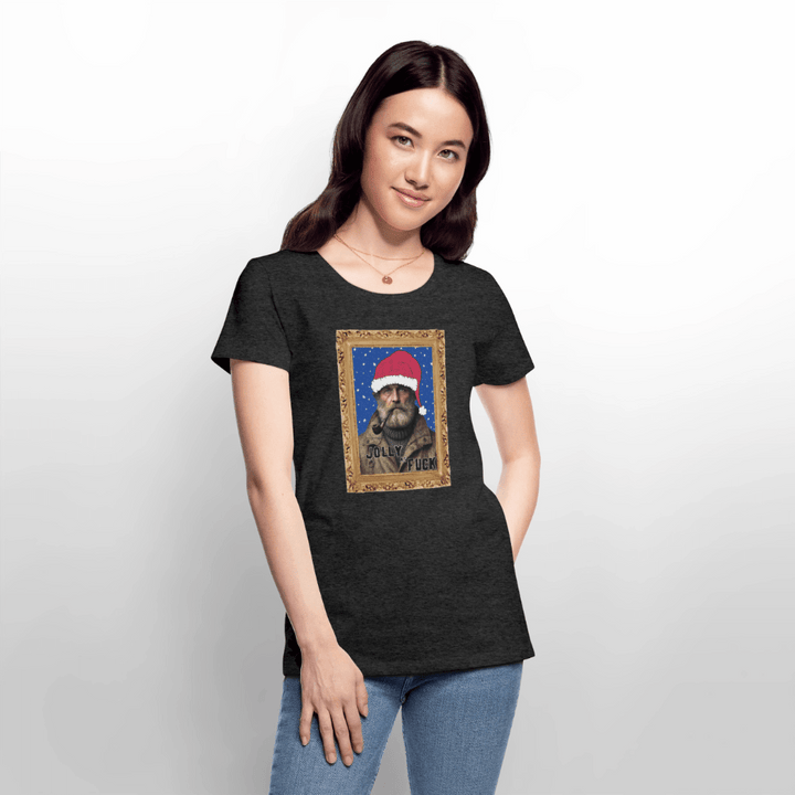 Jolly Joe - Premium Dame T-shirt - Dame premium T-shirt - antracit meleret - Dajlig