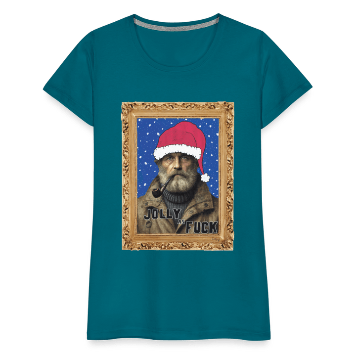 Jolly Joe - Premium Dame T-shirt - Dame premium T-shirt - divablå - Dajlig.dk