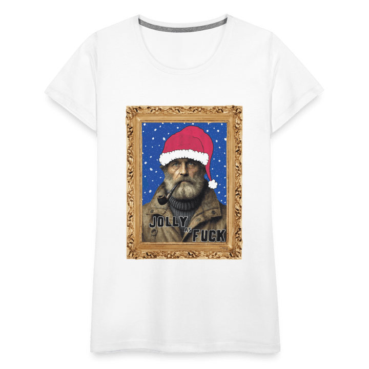 Jolly Joe - Premium Dame T-shirt - Dame premium T-shirt - hvid - Dajlig.dk