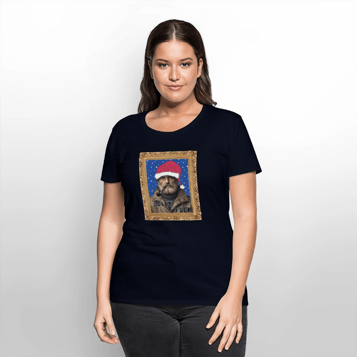 Jolly Joe - Premium Dame T-shirt - Dame premium T-shirt - navy - Dajlig