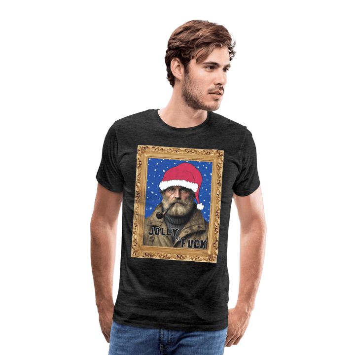 Jolly Joe - Premium Herre T-shirt - Herre premium T-shirt - charcoal - Dajlig.dk