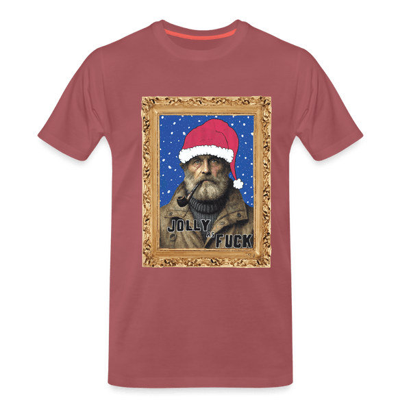Jolly Joe - Premium Herre T-shirt - Herre premium T-shirt - forvasket bordeaux - Dajlig