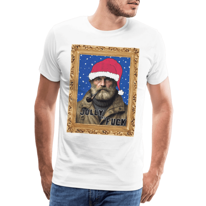 Jolly Joe - Premium Herre T-shirt - Herre premium T-shirt - hvid - Dajlig.dk