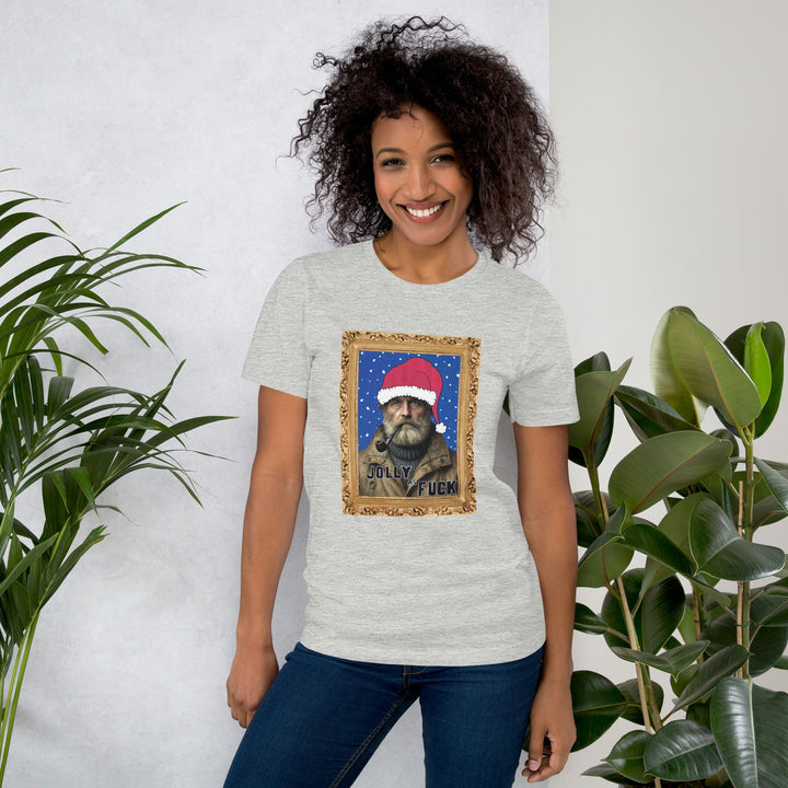 Jolly Joe, Unisex t-shirt fra Bella+Canvas - t-shirt - Athletic Heather - Dajlig.dk