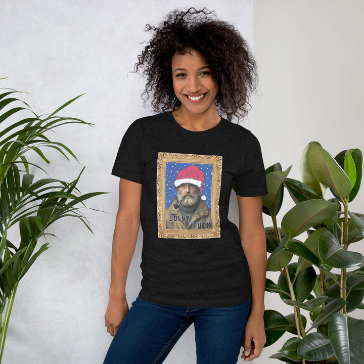 Jolly Joe, Unisex t-shirt fra Bella+Canvas - t-shirt - Black Heather - Dajlig.dk