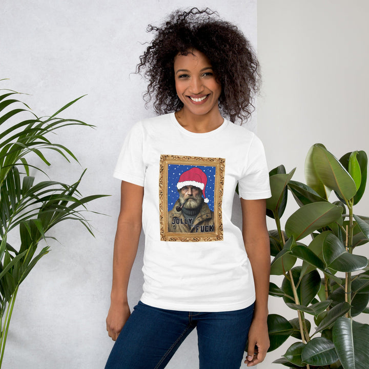 Jolly Joe, Unisex t-shirt fra Bella+Canvas - t-shirt - White - Dajlig.dk