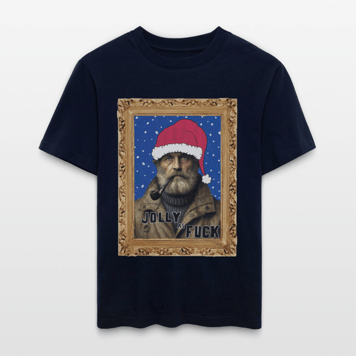 Jolly Joe - Unisex T-shirt - Stanley/Stella Relaxed Fit økologisk unisex - T-shirt Sparker - navy - Dajlig.dk