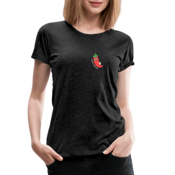 Just Chillin' - Premium Dame T-shirt - Dame premium T-shirt - charcoal - Dajlig