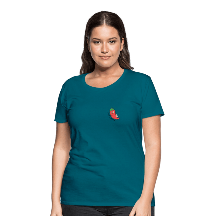 Just Chillin' - Premium Dame T-shirt - Dame premium T-shirt - divablå - Dajlig.dk