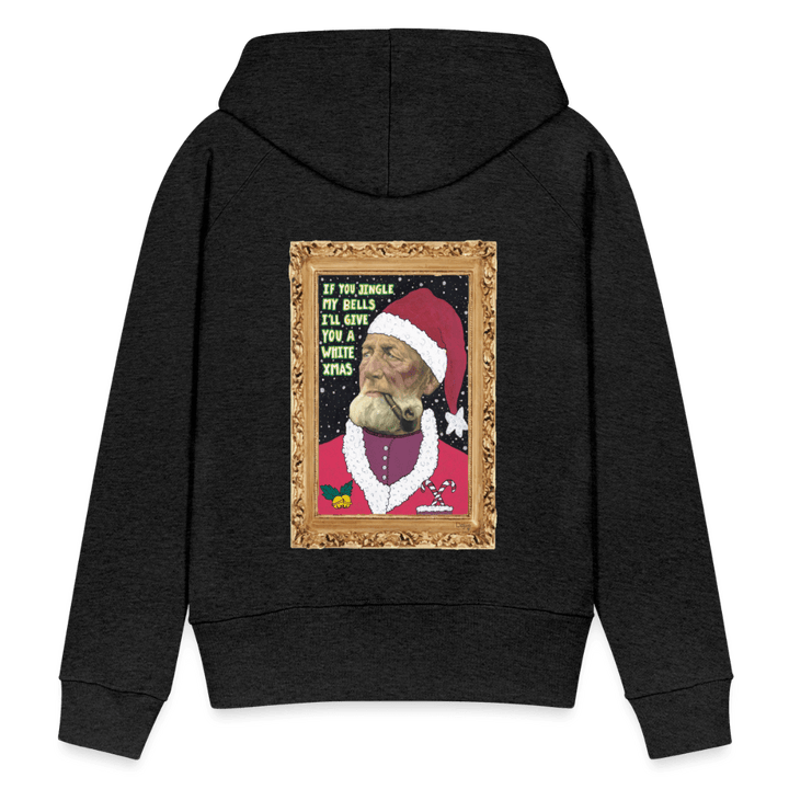 Klaus Santa - Dame Hættetrøje - Dame Premium hættetrøje - charcoal - Dajlig