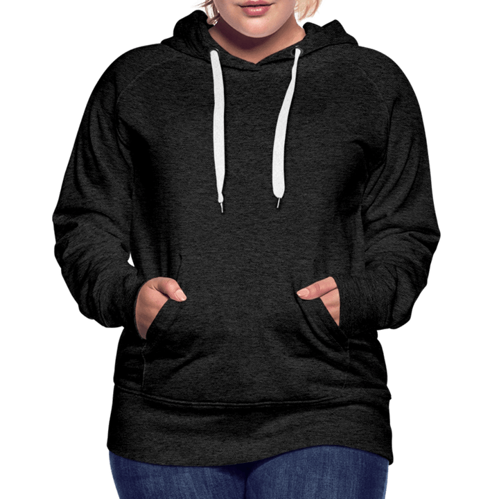 Klaus Santa - Dame Hættetrøje - Dame Premium hættetrøje - charcoal - Dajlig.dk