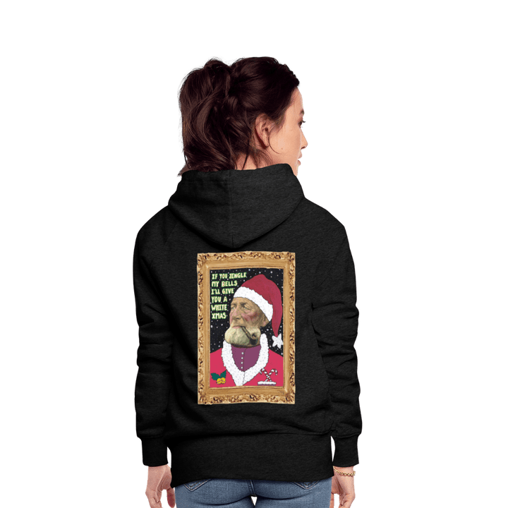 Klaus Santa - Dame Hættetrøje - Dame Premium hættetrøje - charcoal - Dajlig