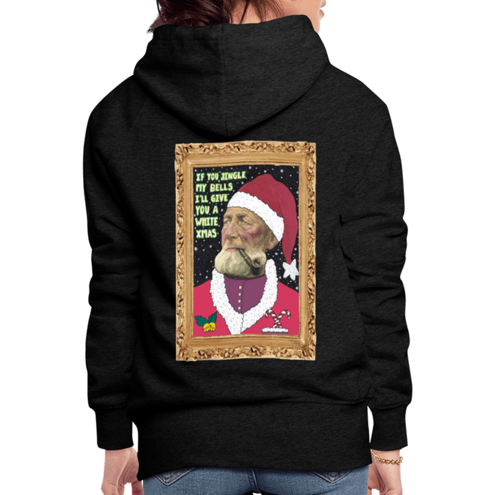 Klaus Santa - Dame Hættetrøje - Dame Premium hættetrøje - charcoal - Dajlig