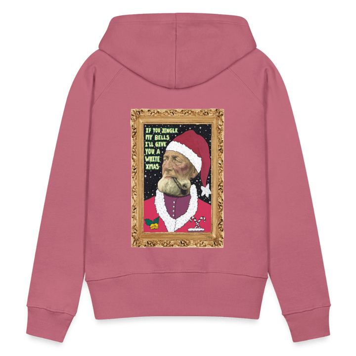 Klaus Santa - Dame Hættetrøje - Dame Premium hættetrøje - rødviolet - Dajlig