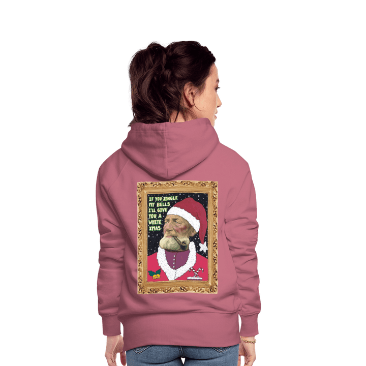 Klaus Santa - Dame Hættetrøje - Dame Premium hættetrøje - rødviolet - Dajlig