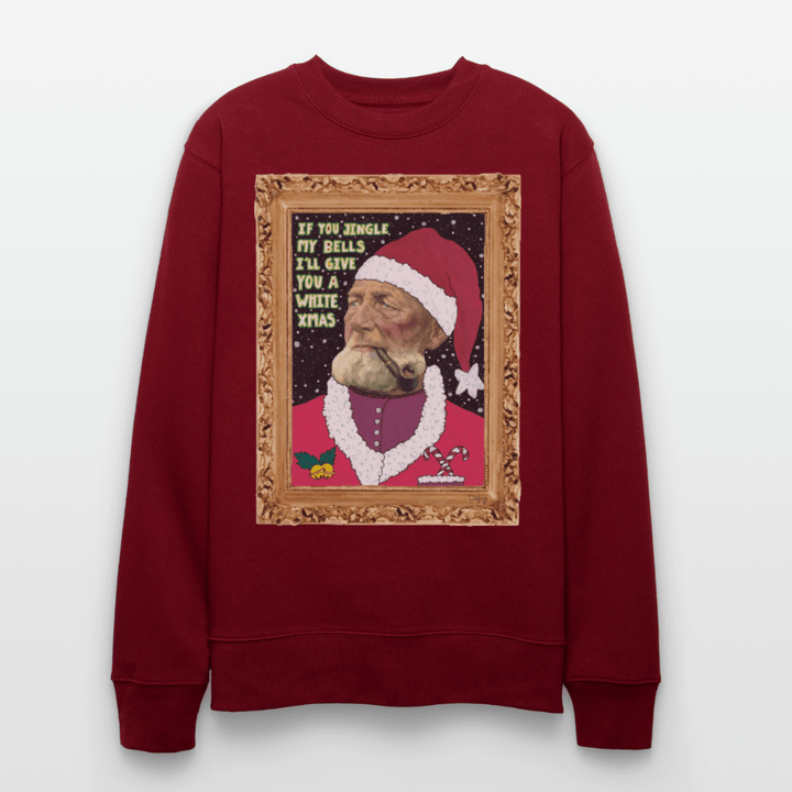 Klaus Santa - Kraftig Unisex Sweatshirt - Stanley/Stella økologisk unisex - sweatshirt CHANGER - burgunder - rød - Dajlig.dk