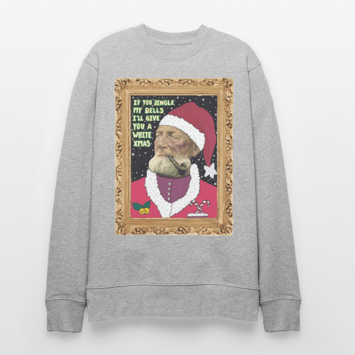 Klaus Santa - Kraftig Unisex Sweatshirt - Stanley/Stella økologisk unisex - sweatshirt CHANGER - grå meleret - Dajlig.dk