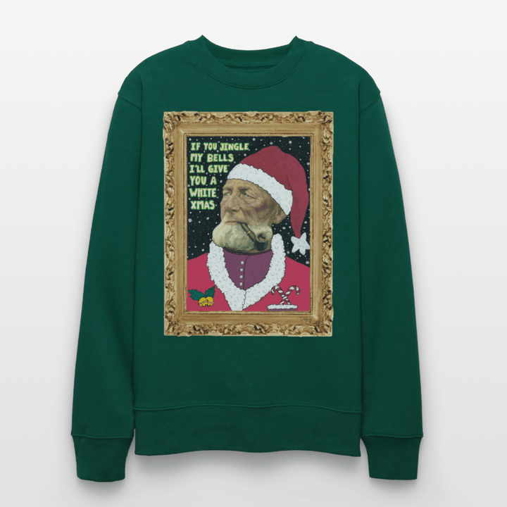 Klaus Santa - Kraftig Unisex Sweatshirt - Stanley/Stella økologisk unisex - sweatshirt CHANGER - skovgrøn - Dajlig.dk